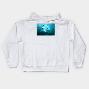 Whispers of the Deep Stingray Kids Hoodie